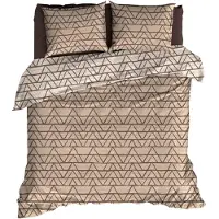Satin d'or Dekbedovertrek Cervo Taupe Satijn-200 x 200 / 220 cm | 2-Persoons
