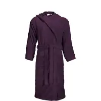 The One Towelling Badjas Plum Capuchon - S/M