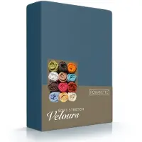 Romanette Hoeslaken Romanette Teal (Velours)