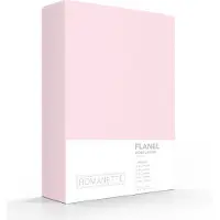 Romanette Hoeslaken Roze (Flanel)-80 x 200 cm
