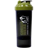 Gorilla wear Shake Beker - 500 ml - Zwart/Legergroen