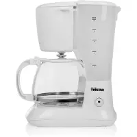 Tristar Koffiezetapparaat filterkoffie 750W - CM-1252 - 1,25L, 10 koppen - Camping geschikt - Wit