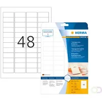 Herma Transparante inkjet etiketten A4 45.7x21.2mm 25 vel
