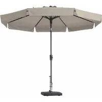 Madison Parasol Rond Ecru 300 cm Flores | Topkwaliteit ronde en kantelbare parasol | 100% polyester doek