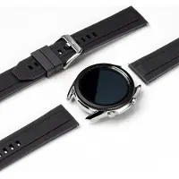 Ringke Rubber One - Universeel Smartwatch 22MM Bandje - Flexibel TPU - Zwart