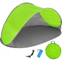 TecTake Pop up strandtent beach shelter groen-grijs 401682