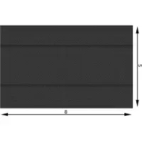 TecTake - Zwembadafdekking zonnefolie zwart rechthoekig 500 x 800 cm - 403099