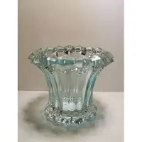 Mansion Atmosphere Waxinelichthouder Daffodil Blauw Glas 10x8.5cm