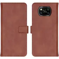 IMoshion Luxe Bookcase voor de Xiaomi Poco X3 (Pro) - Bruin