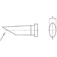 Weller LT-CC Soldeerpunt Ronde vorm, lang, afgeschuind Grootte soldeerpunt 3.2 mm Inhoud: 1 stuk(s)
