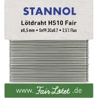 Stannol HS10Fair Soldeertin, loodvrij Loodvrij Sn99,3Cu0,7 ROM1 10 g 0.5 mm
