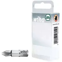 Wiha 70129220201 Bitset gereduceerde diameter 25 mm Pozidriv (PZ2 gereduceerd) 10-delig 1/4" in box - 36285