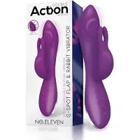 Action - No. Eleven Vibrator With Bunny, G-spot And Pulse Function Magnetic Usb Silicone