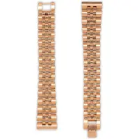 KRAEK Rosé Goud Stalen Band - horlogebandje met quick release - Rosé gouden Schakelband - 16 mm bandje - Easy click - Met inkort setje - Stalen Armband