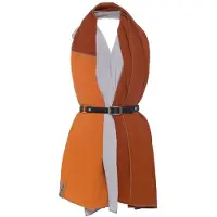 Knit Factory Fay Pareo/xl Sjaal - Terra/roest - 190x85 Cm