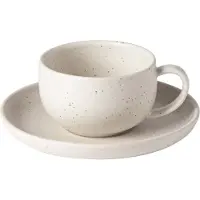 Costa Nova - servies - kop & schotel Pacifica creme - 0,22L - aardewerk - H 6 cm