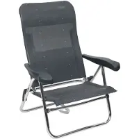 Crespo Strandstoel AL-205 Donker Grijs