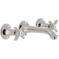 Tres Clasic inbouw wastafelkraan 15cm geborsteld staal
