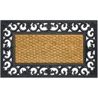 HQ Rubber Mat Met Cocos Gazelle 45x75cm Bruin bruin Kokosvezel Deurmat
