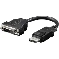 Goobay DisplayPort / DVI Adapter [1x DisplayPort stekker - 1x DVI-bus 24+1-polig] Zwart