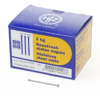 Bouwsales RVS nagels plat geruite kop 2.4 x 55mm 1kg