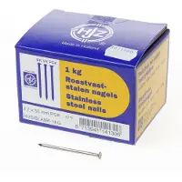 Bouwsales RVS nagels plat geruite kop 2.7 x 55mm 1kg