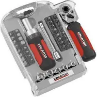 VARO Ratchet Screwdriver Kit 40 Pieces Transparant