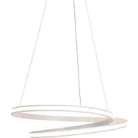 QAZQA Moderne hanglamp wit 74 cm incl. LED dimbaar - Rowan