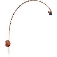 QAZQA Moderne wandlamp staal zonder kap - Boog