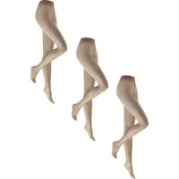 Kunert Chinchillan Run Stop 20 3-pack Dames Panty - Cashmere - Maat 38-40