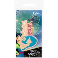 Disney Mulan Strenght And Spirit Rubber Keychain