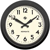 Newgate Wandklok the Electric zwart 37cm