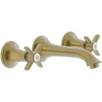 Tres Clasic inbouw wastafelkraan 15cm mat verouderd messing