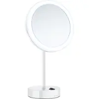 Smedbo Vergrotingsspiegel outline vrijstaand met led pmma dual light wit