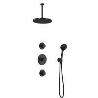 Hotbath Cobber IBS20CR inbouwdouche met 3s handdouche, 30cm plafondbuis en 30cm hoofddouche chroom