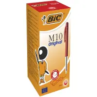 BIC M10 Clic balpen medium rood (50 stuks)