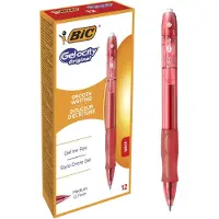 BIC Gelschrijver Gel-ocity medium rood | 12 stuks