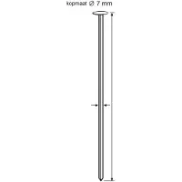 Dutack 5261019 Draadnagel - Geringd - Verzinkt - 3,1 x 70mm (4000st)