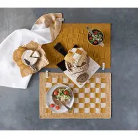 Knit Factory Placemat Uni - Oker - 50x30 cm