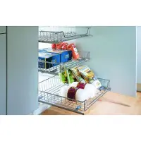 Kesseböhmer uittrekkorf voor kast 60 zilver grijs 7459