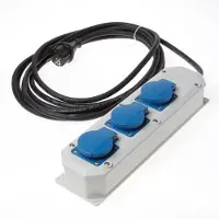 Bouwsales Hateha Verdeelblok 2p + a 3 delig 5 meter kabel