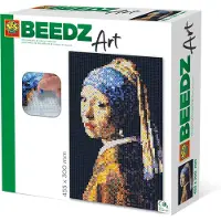 SES Creative Beedz Art-vermeer Girl With A Pearl Earring 300x456 Mm 7000 Pieces Transparant Kinderen