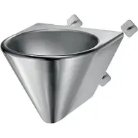 Delabie Wast BOB TC muurmodel z. kraangat RVS 304 mat