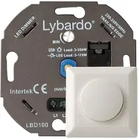 Lybardo ITEC 0-175W LED Dimmer - Fase Afsnijding - Universeel - Compleet met afdekraam