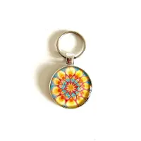 LYSEL Handmade Sleutelhanger Mandala Genieten