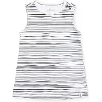 Jollein Meisjes Jurk - Black stripes - Maat 50/56