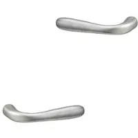 Impresso deurklink | serie " Dudley" | mat chroom | massieve deurklinkset | voor deuren van 38 tot 45 mm dik