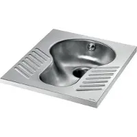 Delabie Hurktoilet SHA XS 1 sproeikop z. hevel RVS 304 mat