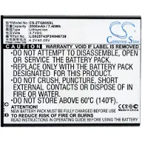 123accu ZTE Li3825T43P3H846739 accu (2000 mAh, huismerk)