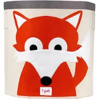 3 Sprouts Aufbewahrungsbeutel - 45x40 - Fox - - One Size - Spielteppiche
